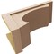 Ekena Millwork 12"W x 24"D x 12"H Wide Emerson Rough Cedar Woodgrain TimberThane Corbel, Primed Tan CORUR12X24X12EMRRCPR - alternate 3